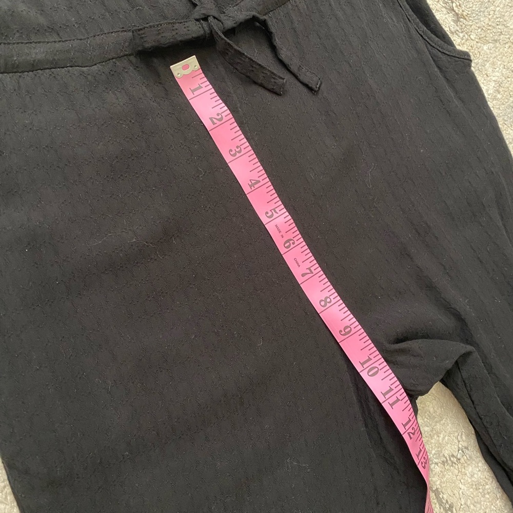 Anthropologie Black Ankle Cropped Jumpsuit - Picture 6 of 14